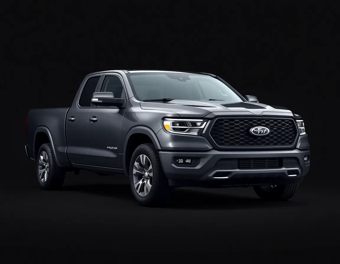 Pick-up doble cabina gris oscuro
